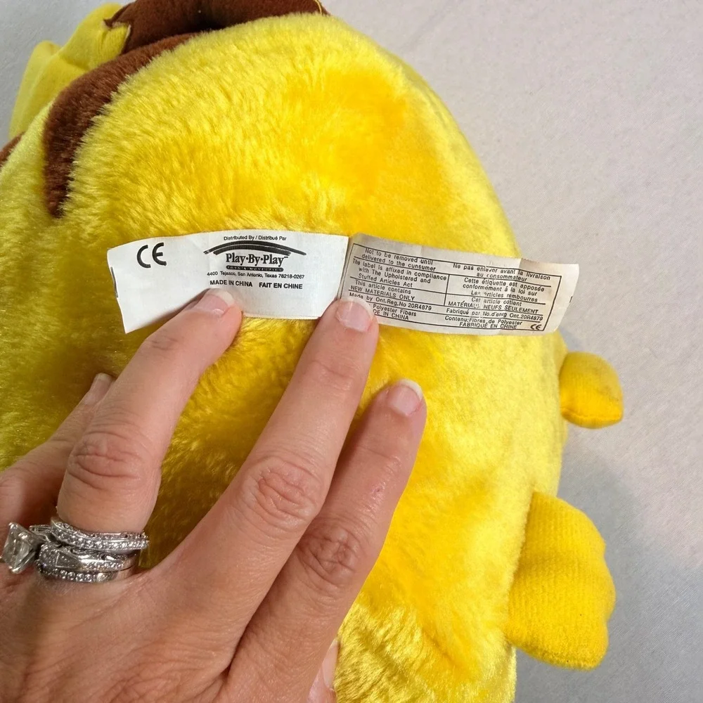 Vintage 1999 Pokemon Pikachu Plush 11